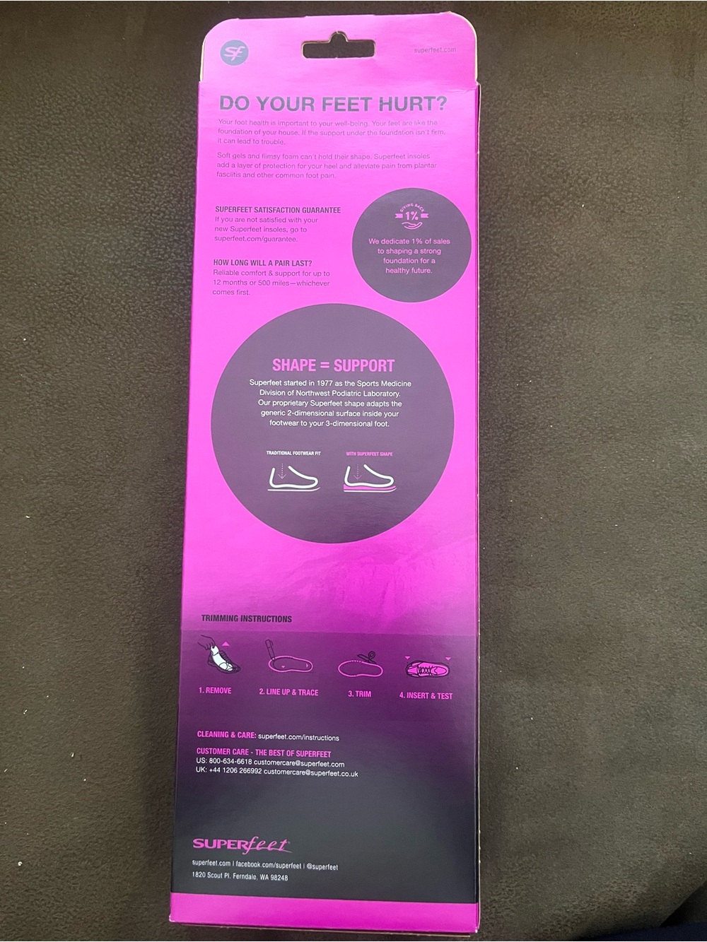 Superfeet Berry Women's Pink Insoles - Women Specific Support - Picture 3 of 4
